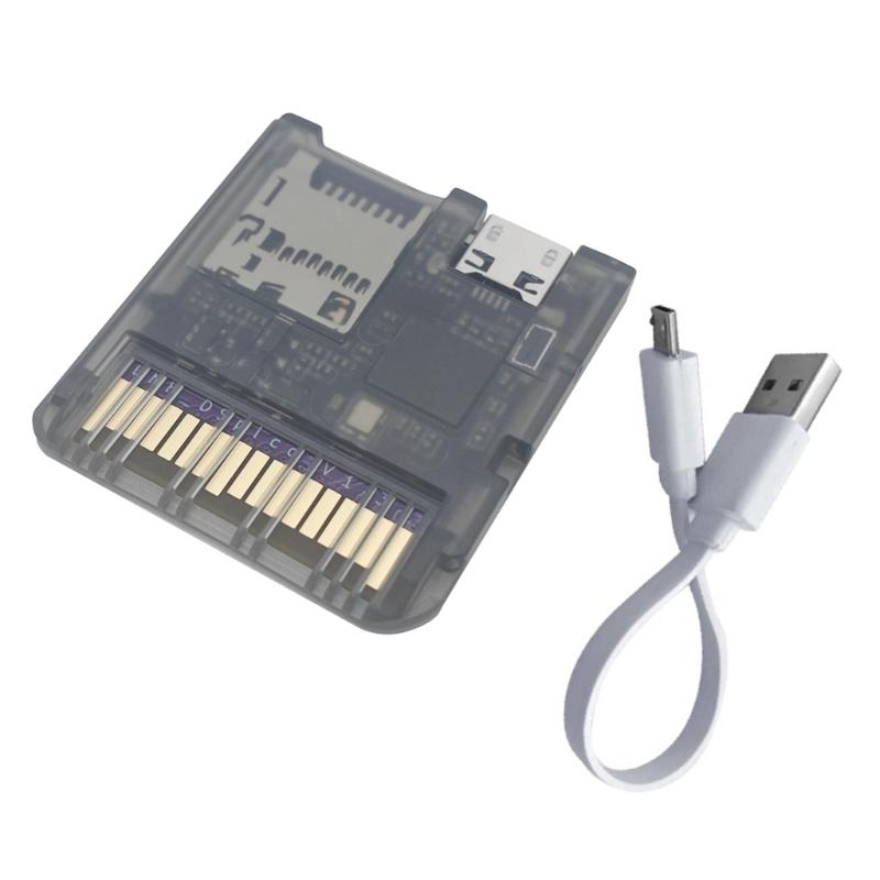 Game Reader Cartridge for Console Transparent Case Game Card Easy Firmware Update Low Power Consumption