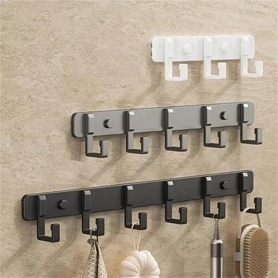 3 bis 7 Haken Metallhakenhalter Aluminium Schlüssel Mantel Kleidung Türhalter Regal Haken Wandmontierter Aufhänger
