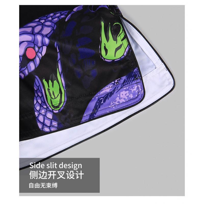 ANOTHERBOXER Snake Print MMA Shorts UFC Training Boxing Muay Thai Fight Sports Athletic Workout Gear