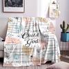 Coperta I Am A Child of God Ispirazionale Morbida Flanella Regali per Donne Regali Coperta Cristiana Incoraggiante per Momenti di Devozione