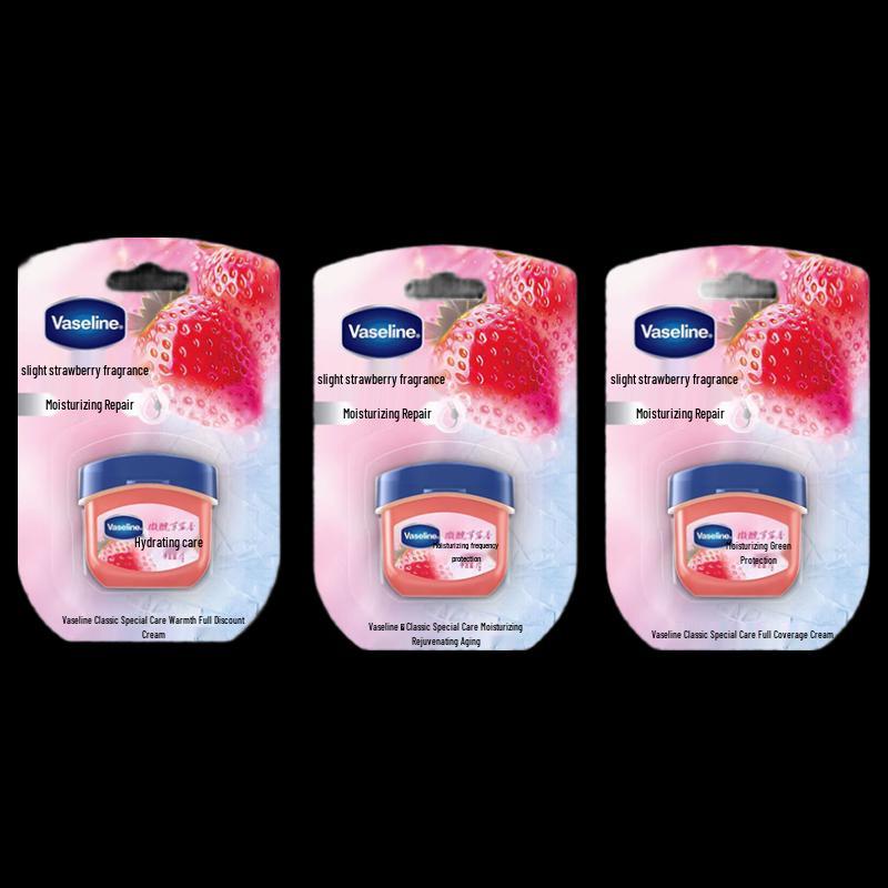 Vaseline Classic Strawberry Lip Balm 3-Pack