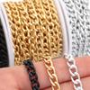 5Yards/Roll Aluminum Chains Metal O-Shaped Twist Link Chains For Jewelry Making DIY Necklace Bracelet Clothing Bag Accessories