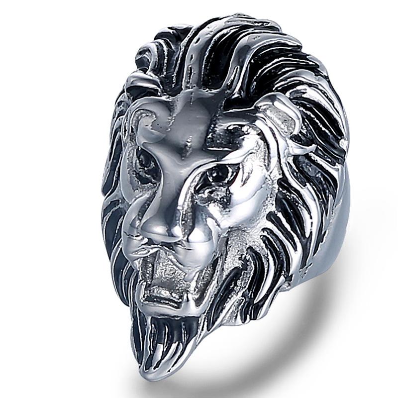 

Персонализированное кольцо ретро кольцо золото голова льва мужское кольцо властное хип-хоп кольцо с головой льва 14