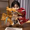 Interactive Dinosaur Hand Puppet Interactive Moving Mouth Plush Toy Educational Storytelling Prop for Kids