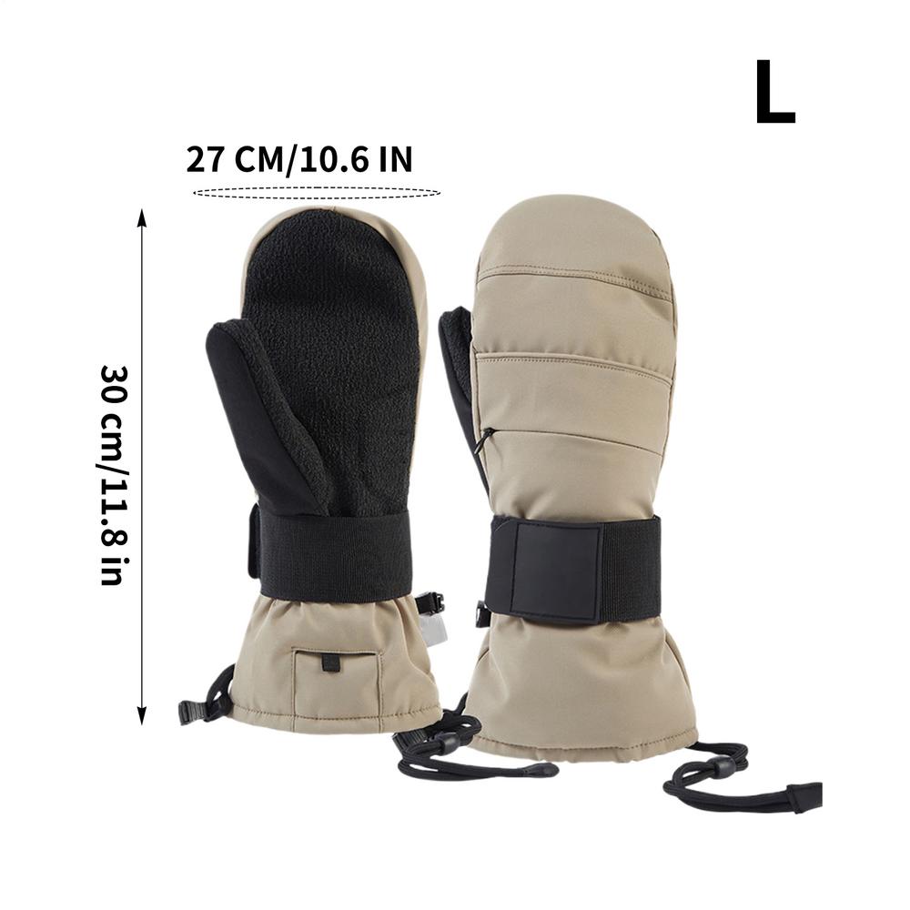 Winter Motorcycle Gloves Touchscreen Thermal Mittens with Wrist Guard Fleece Lined Snow Gloves for Men Winter Motorcycle Ski