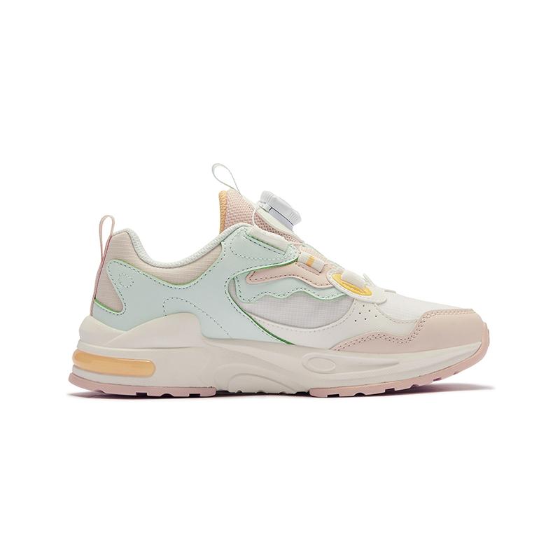 Anta Kids Synthetic Leather Fabric Lifestyle Series Versatile Personality Low-Top Running Shoes Kids sneaker 332518804U