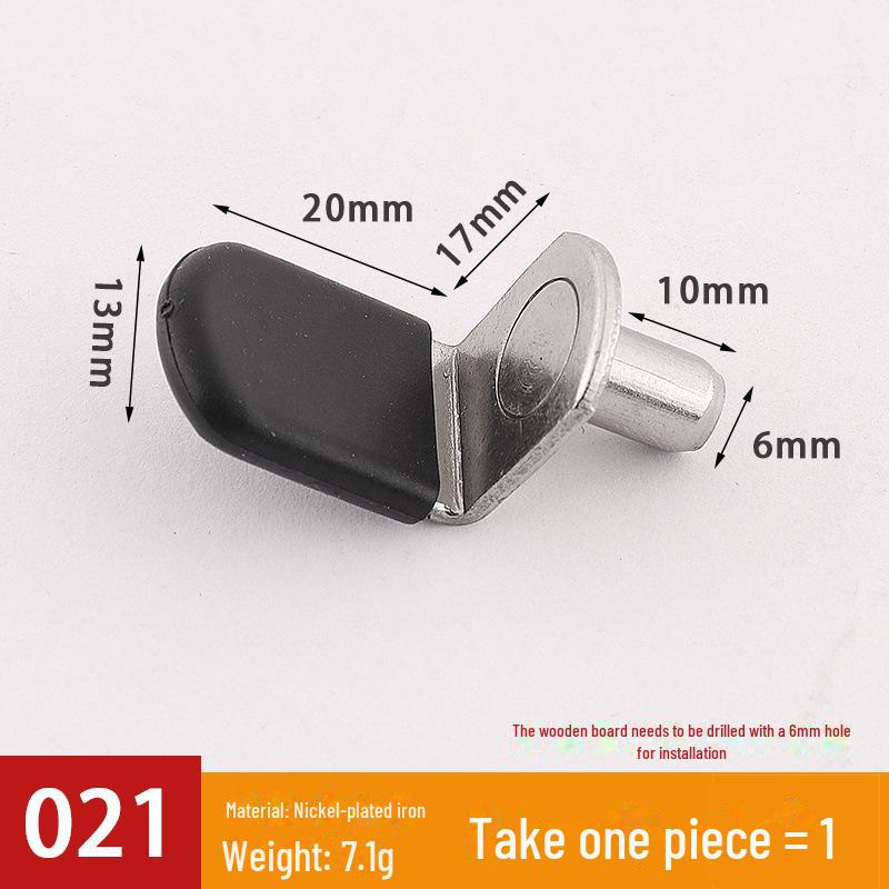 Transparent Movable Wardrobe Panel Bracket for Glass or Wooden Partition