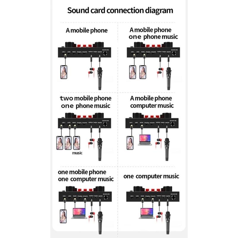 Professional Sound Interfaces For Studio Recording And Live Streaming With Low Noise High Fidelitys Sound Effects Builts In Reverbs