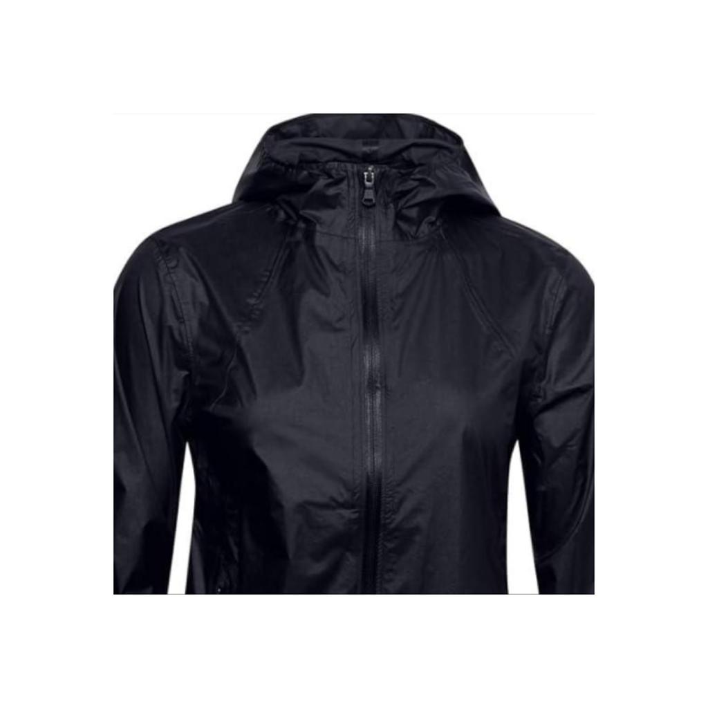 Under Armour Impasse Rain Shell Jacket Women Tops Black 1350952-001