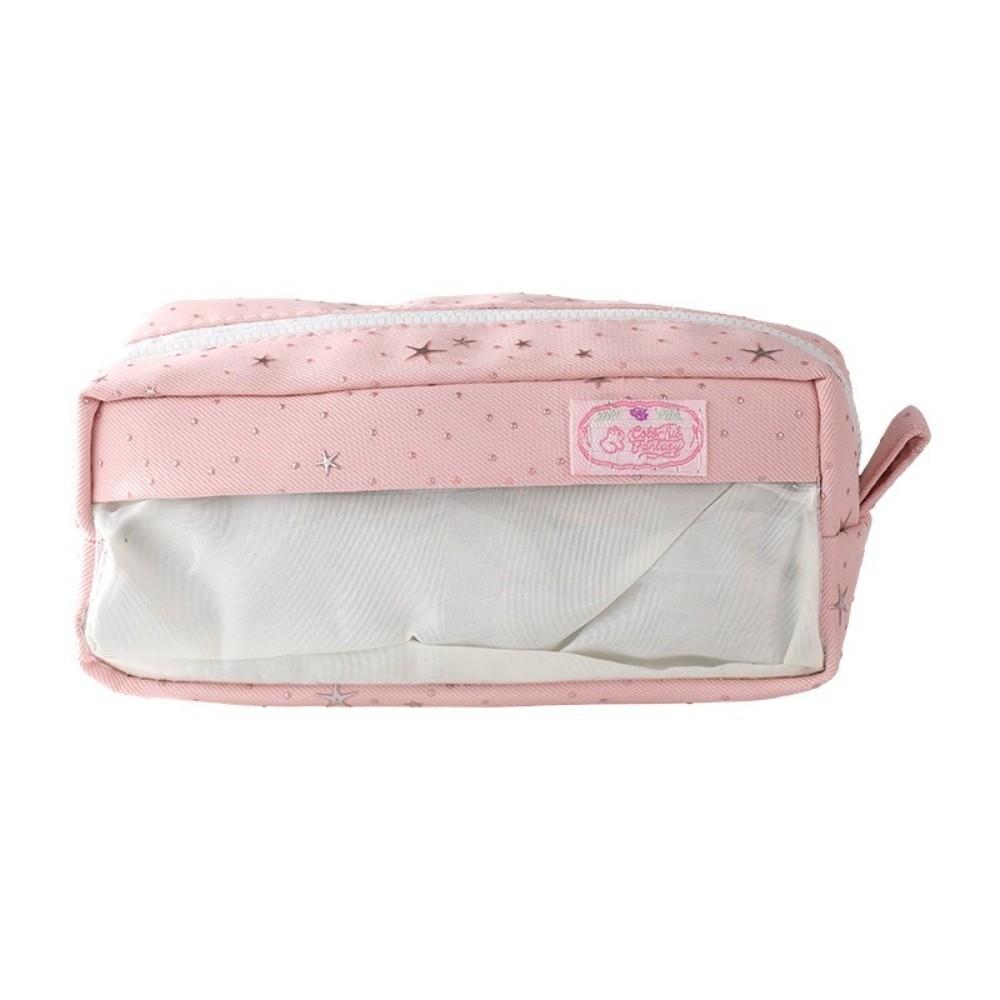 Large-capacity Pen Bag Star Print Pencil Pouch Portable Stationery Pouch  School Supplies