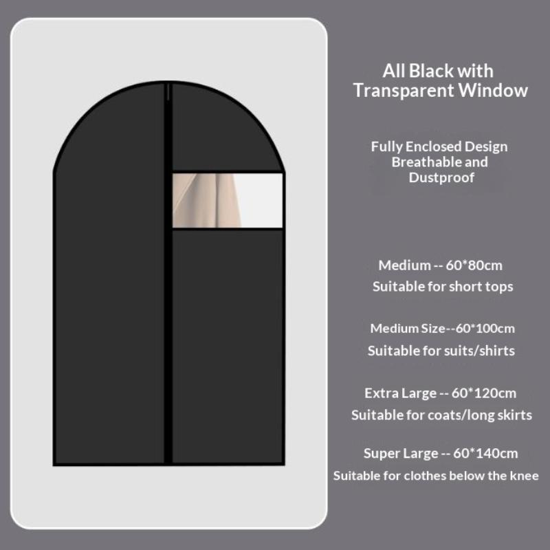 Büyük Kapasiteli Giysi Toz Örtüsü Giysi Saklama Asılı Giysi Elbise Takım Elbise Palto Kalınlaştırma