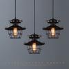 Industrial Style Vintage Chandelier Bar Coffee Restaurant American Bird Cage Personality Creative Iron Single Head Lamps