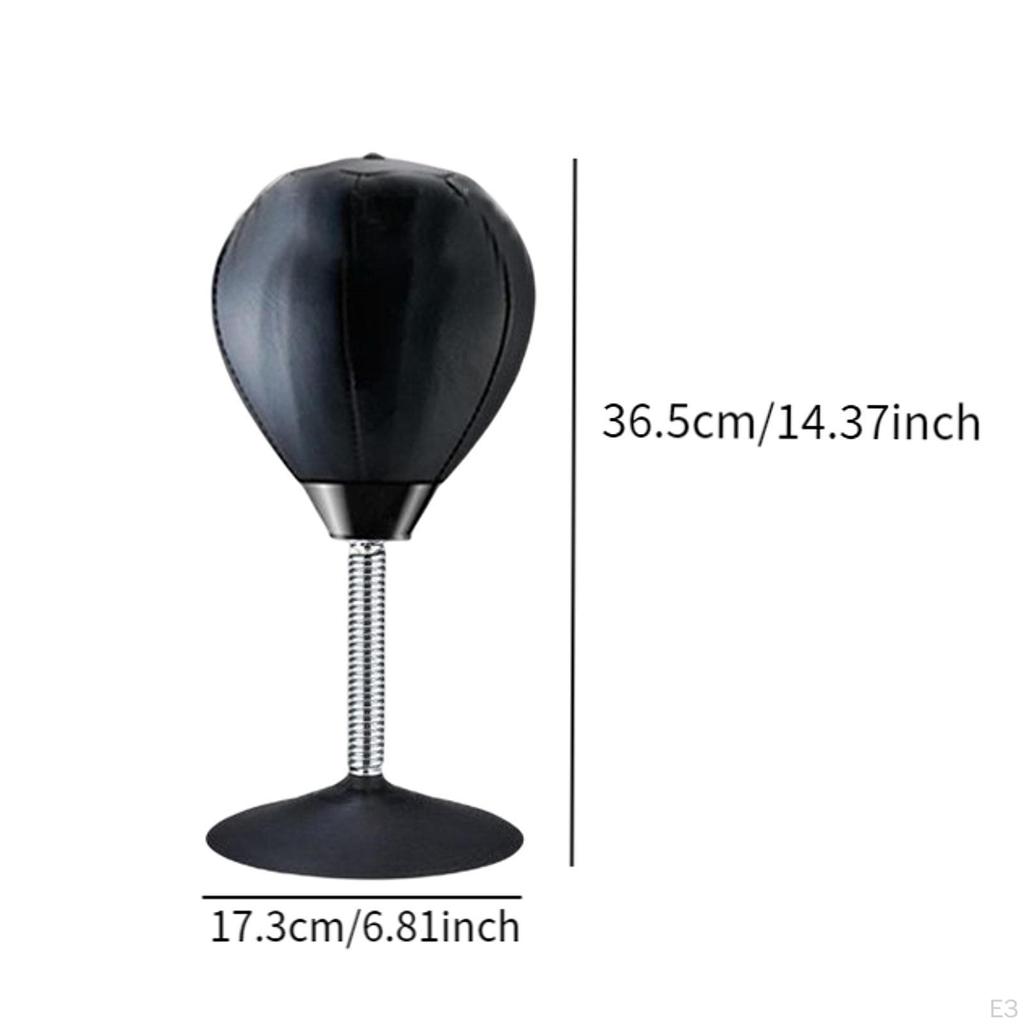 Infl Desktop Trining Hit Bll, Suction Cup Stress , Punch Bg, Boxing Bll Office Workout