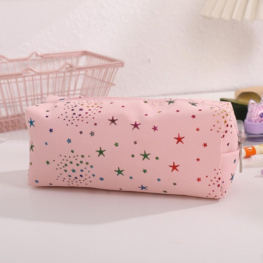 Shining Star Print Pen Bag Large Capacity Stationery Bag Durable Pencil Pouch  Gift