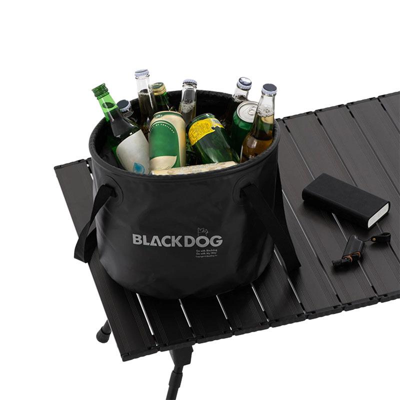 Hink att fälla ihop 20L Vikbar Campingvattenbehållare Ihopfällbar Hink med Lock och Handtag Bärbar Lättviktshink