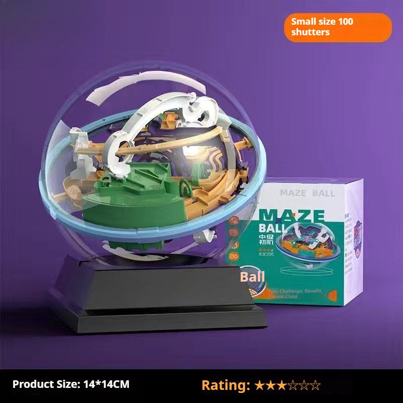 

Детский большой 3D трехмерный шар-лабиринт, ходячие бусины для прохождения уровня, тренировка концентрации и логического мышления