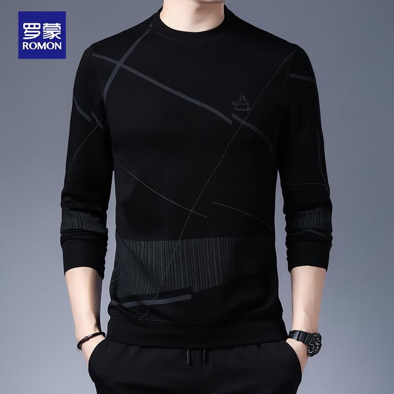 

Luomeng Men s Casual Stretch Round Neck Long Sleeve Top 190