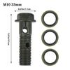 1Pc M8/M10X1.25 Motorcycle Brake Master Cylinder Oil Hose Screw Banjo Bolt Motorcycle Universal Tube Tubing Screws Bolts