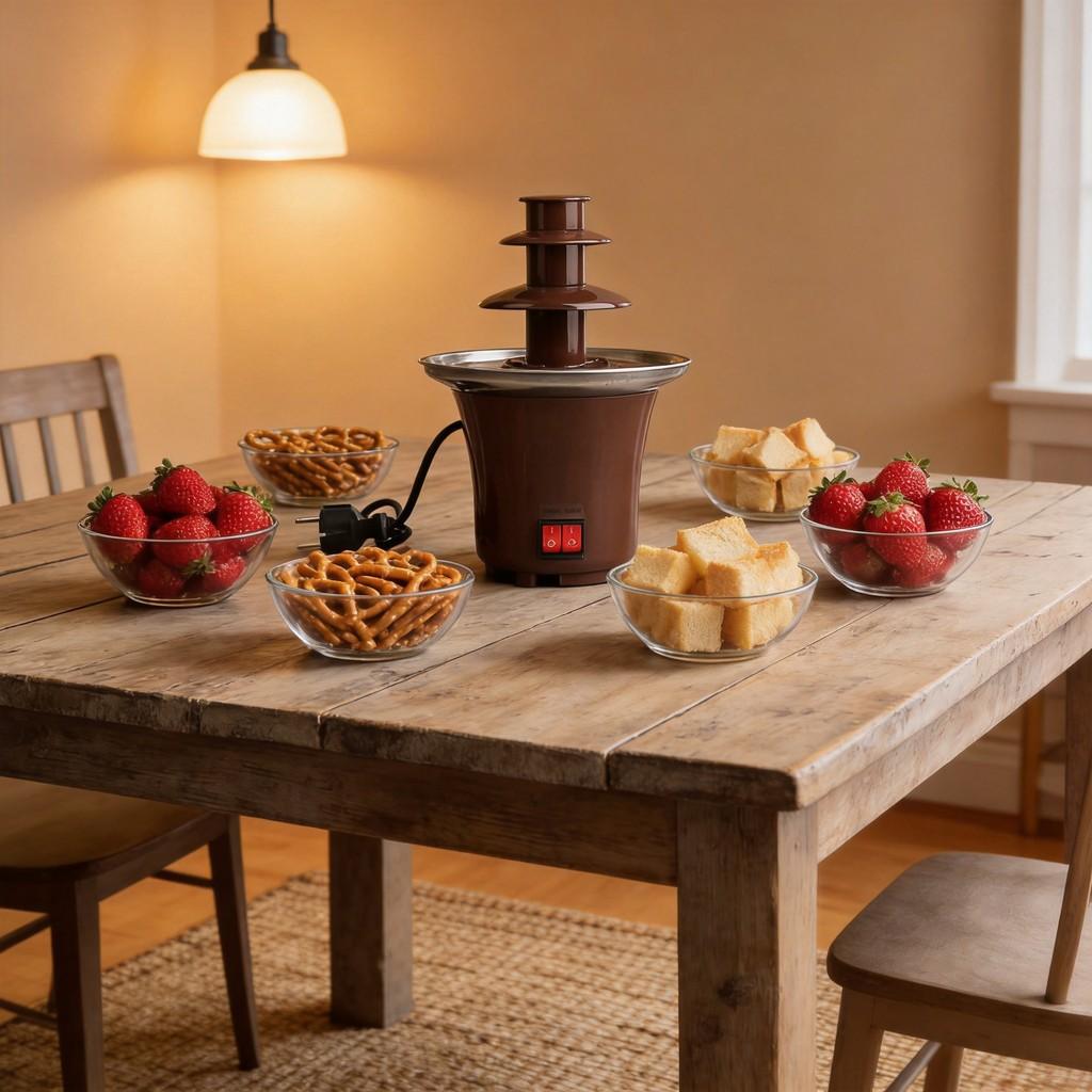 Diy Mini Chocolate Fountain With 3 Layers And Builtin Heating For Party Treats