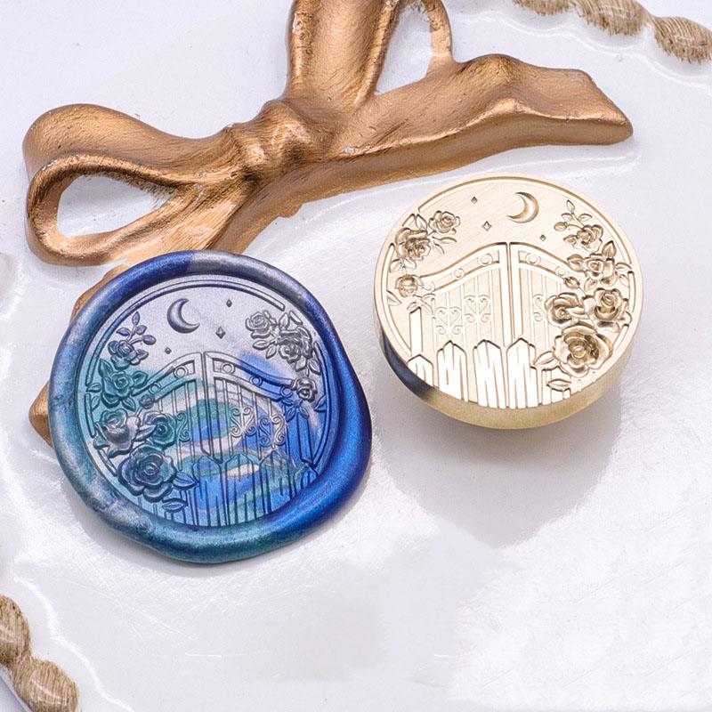 Stempellack Siegel Kupferkopf Künstlerisches Relief Rose Umschlag Tulpe Kerzenlicht Maiglöckchen Flammenfarbe Siegelkopf