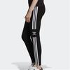 adidas Leggings Sportivi Retro Originali Vita Media Vestibilità Aderente Lunghi Pantaloni Sportivi Lavorati a Maglia Fondo Donna Nero DV2636