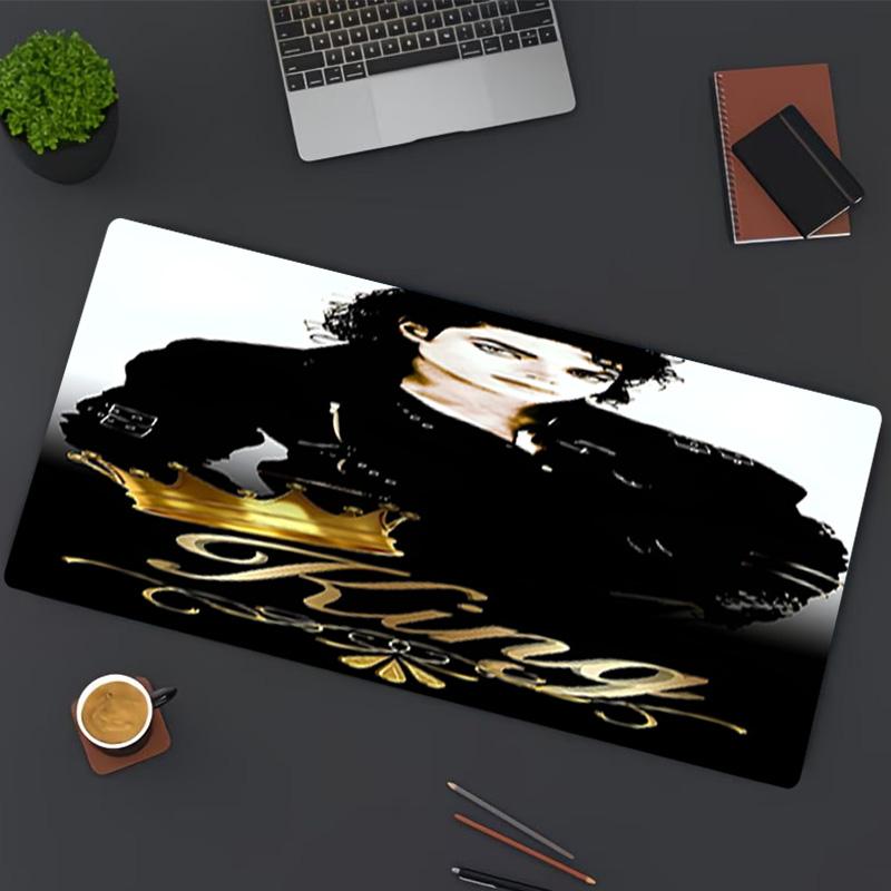 Alfombrilla de ratón con estampado de Michael Jackson, para teclado, alfombrilla para portátil PC para oficina, uso doméstico, decoración de escritorio, regalo de cumpleaños perfecto para jugadores