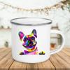 Unusual Anime Beer Funny Mug Cute Mugs Coffee Cups Watercolor Dog Enamel Mug Drinkware Original Coffee Cup Cup for Tea Travel