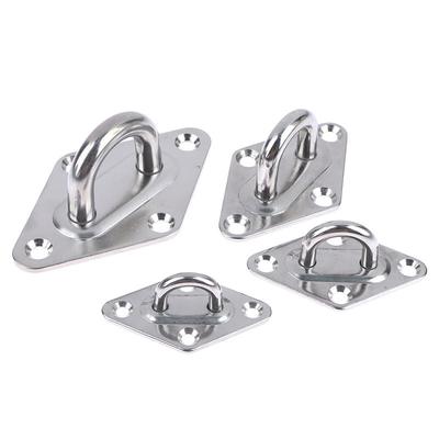 1 Stück M5 M6 M8 M10 304 Edelstahl Decken-/Wandhalterung Haken Hochleistungsankeraugenplatte für Boot Yoga Schaukel Hängematten