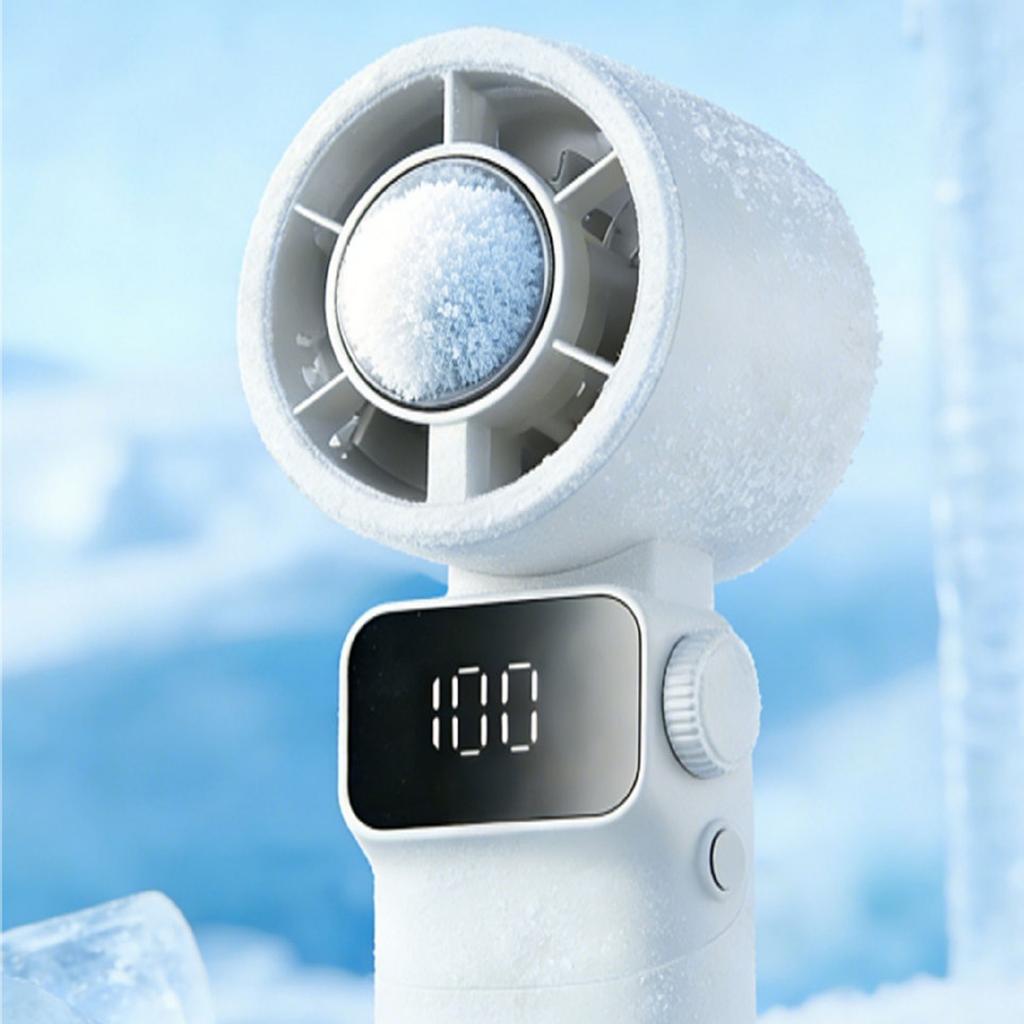 Portable Handheld Fan with Ice Function for Outdoor Summer Travel
