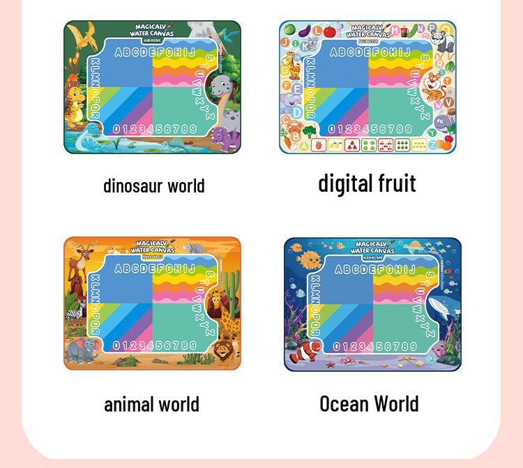 Magic Water Drawing Mat: Reusable Washable Canvas for Kids - Water Painting Graffiti Toy