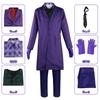 Batman The Dark Knight Joker Cosplay Costume - Heath Ledger Purple Halloween Outfit