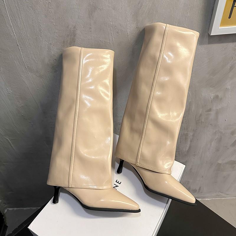 Fashion Women's Fashion Boots 2024 High Quality Knee High Boots Women's Shoes Retro Casual Fashion Motorcycle Boots Women's Shoes
