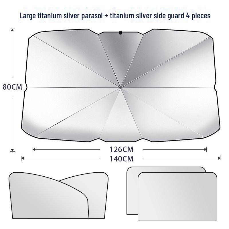 Car Magnetic Sunshade: Interior Insulation & Blackout Window Curtain.