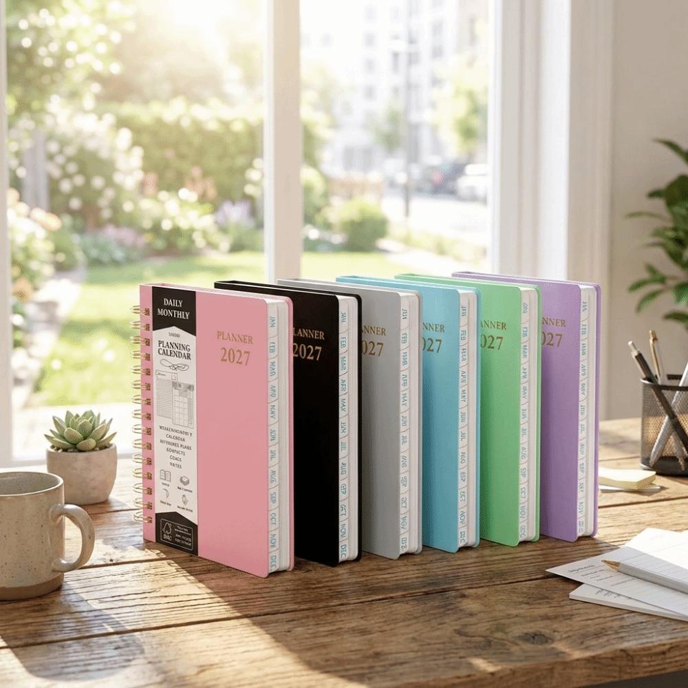 A5 2027 Yearly Planner Notebook Efficiency To-do List Notebook Stationery