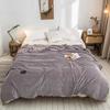 Plaid for Beds Coral Fleece Blankets Gray Color Plaids Single/Queen/King Flannel Bedspreads Soft Warm Blankets for Bed
