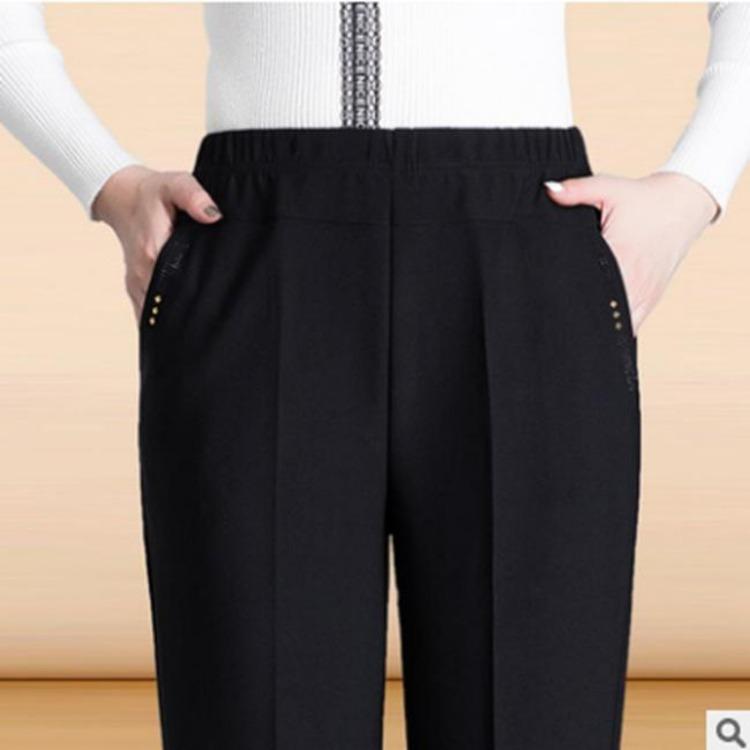 Women Casual Oversize High Waist Loose Long Trousers Stretch New Spring Autumn Pants Female