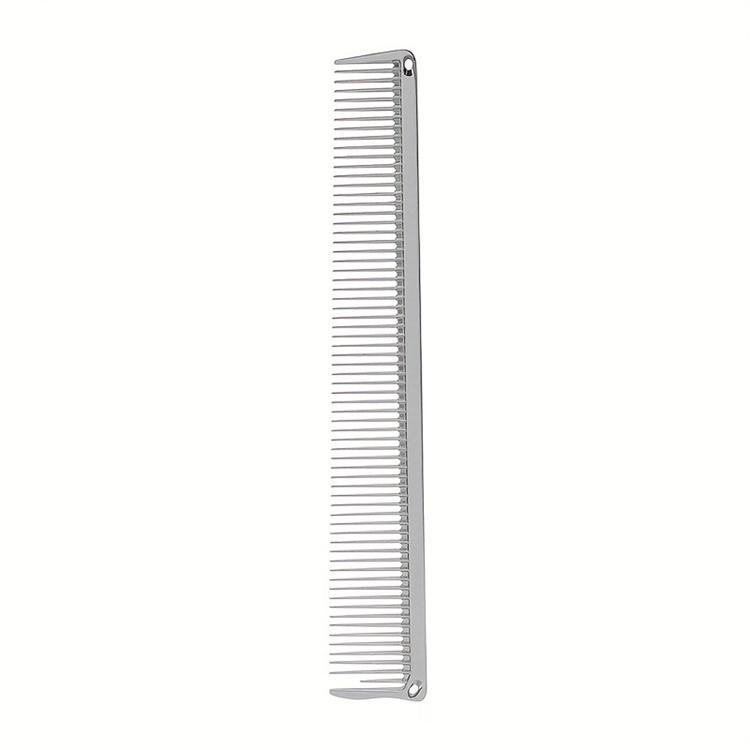 Professional Salon Wide-tooth Hair-cutting Comb Hairdressing Long Hair Curly Comb Portable Aluminum Barber Comb