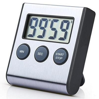 Stainless Steel Electronic Kitchen Timer and Reminder