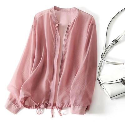 Thin Breathable Sun Protection Clothing Coat Female Summer Jacket Loose Outerwear Small Temperament Cardigan Women Tops