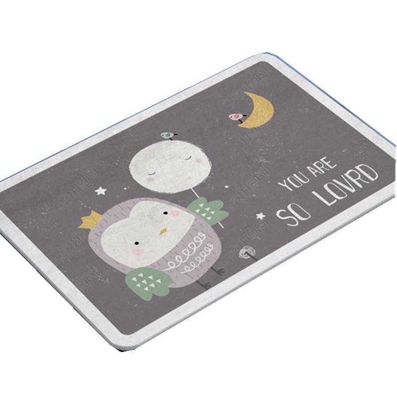 Cartoon Cute Entrance Doormat Anti Slip Entrance Creative Kitchen and Bedroom Small Carpet