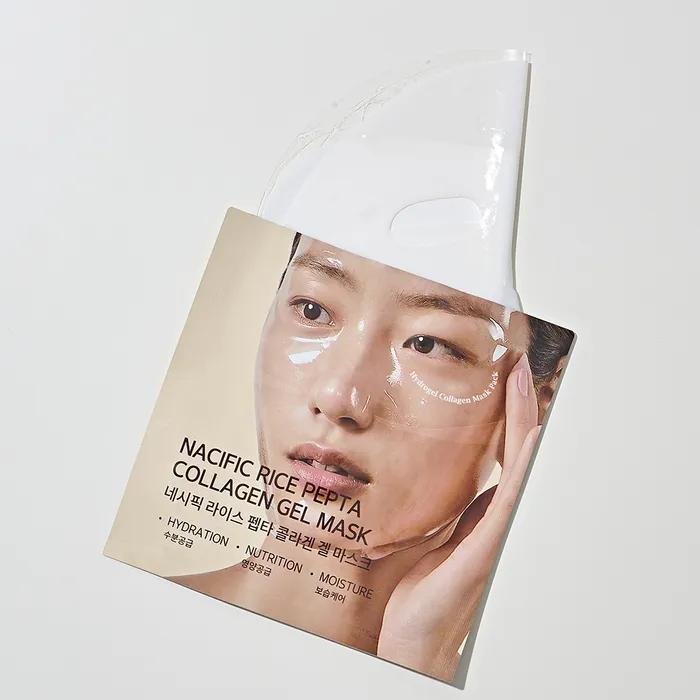 Nespic Rice Pepta Collagen Gel Mask 4 Sheets