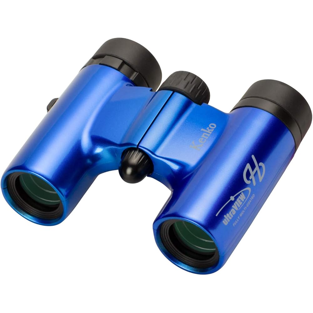 Kenko Ultra View H 6x21DH FMC Binoculars for Concerts, Roof Prism Type, 6x Magnification, 21mm Objective Lens, Compact, Fully Multi-Coated, Blue