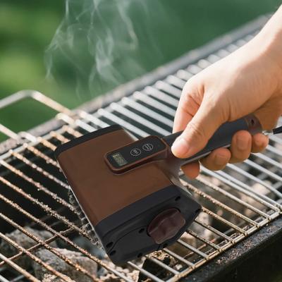 Yousheng Electric Grill Brush with Stainless Steel Bristle-Free Head Rechargeable Cordless Barbecue Grill Cleaner BBQ Essential