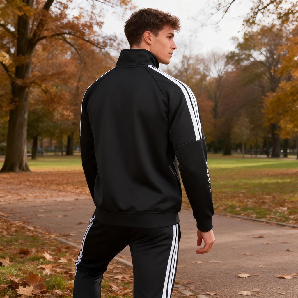 adidas Classic Three Stripes Sports Comfortable Casual Stand Collar Jacket Unisex Jacket TR30JR2CS-BW