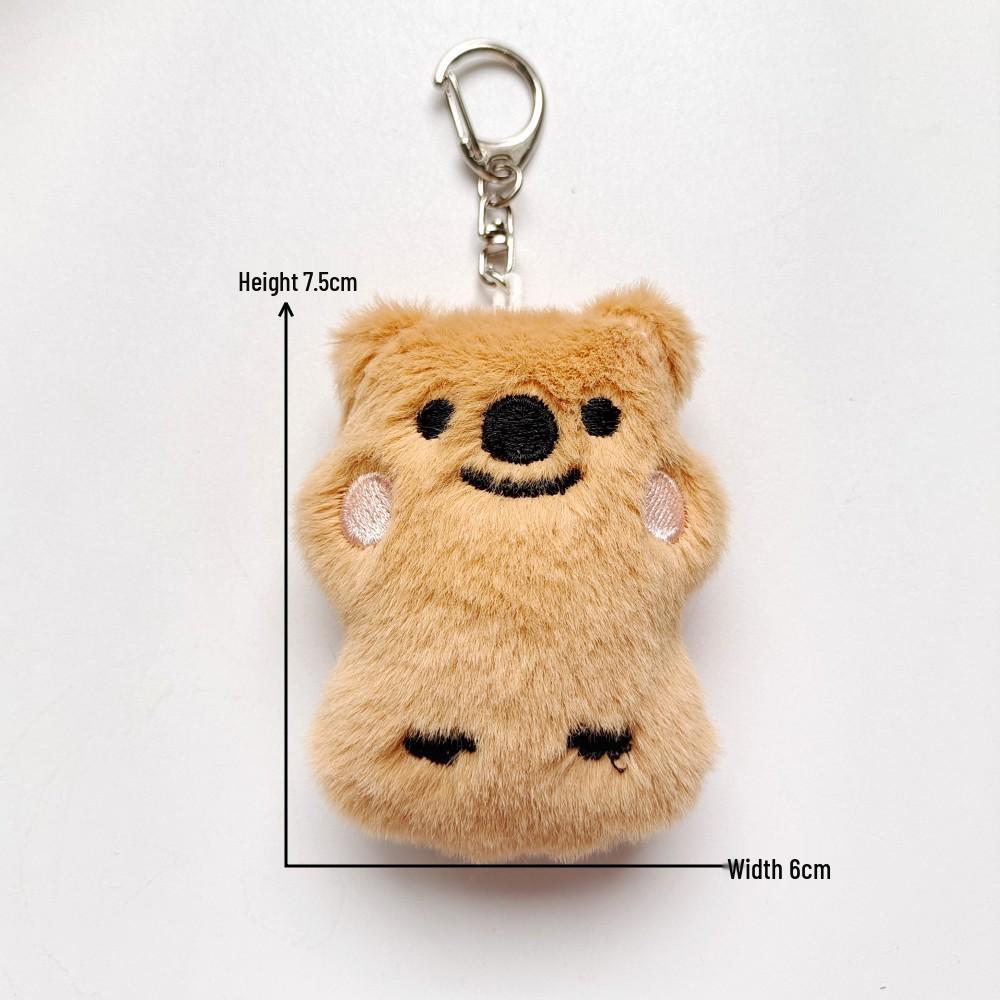 

Internet Celebrity Koala Pendant Doll - Squeaky Brown Bear Plush Backpack Ornament