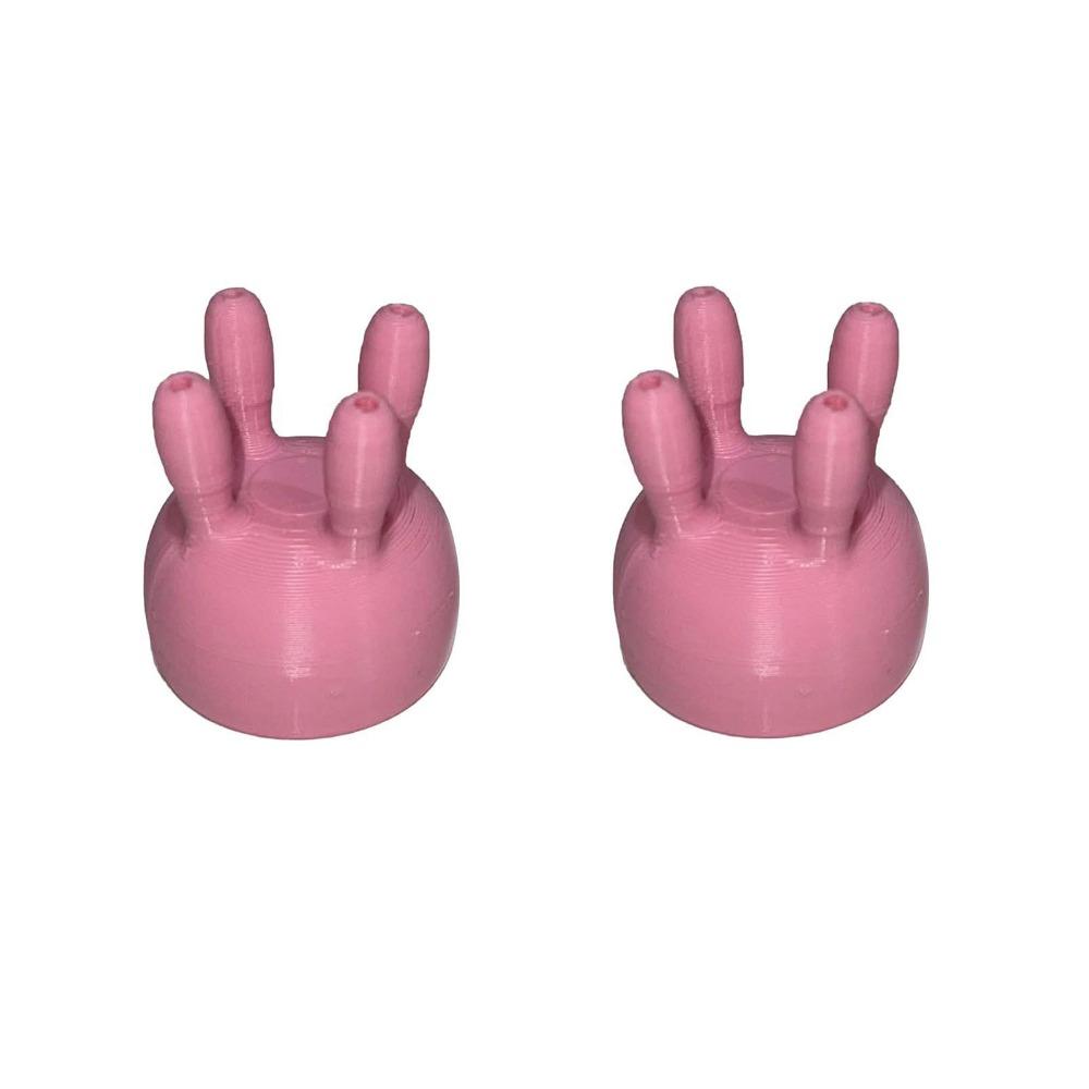 

2 шт. Розовые Смешные Крышки для Бутылок Молока Пластиковые Мультяшные Бутылки для Питья Крышки-носики для Наливания Многоразовый Переливатель для Молока Вечеринка розовый
