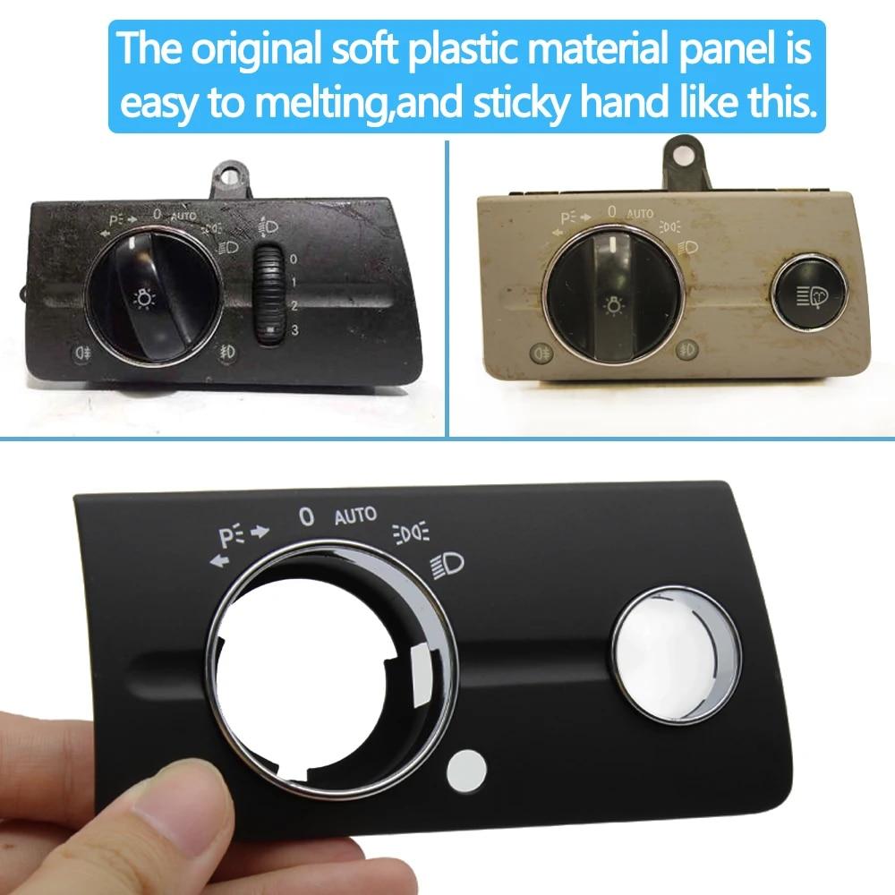 LHD Front Left Dashboard Headlight Lamp Switch Cover Trim Replacement For Mercedes Benz W211 E Class 320 350 550 2003-2008