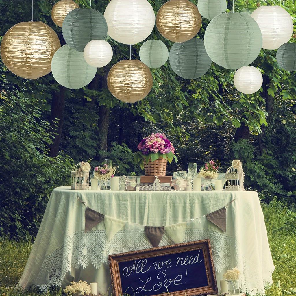 10PCS Paper Lantern Round Lamp Hanging Paper Lantern Decorations For Wedding Birthday Decorations