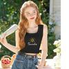 2026 Women's Sexy Letter Print Camisole Top: Short, Versatile Cropped Vest
