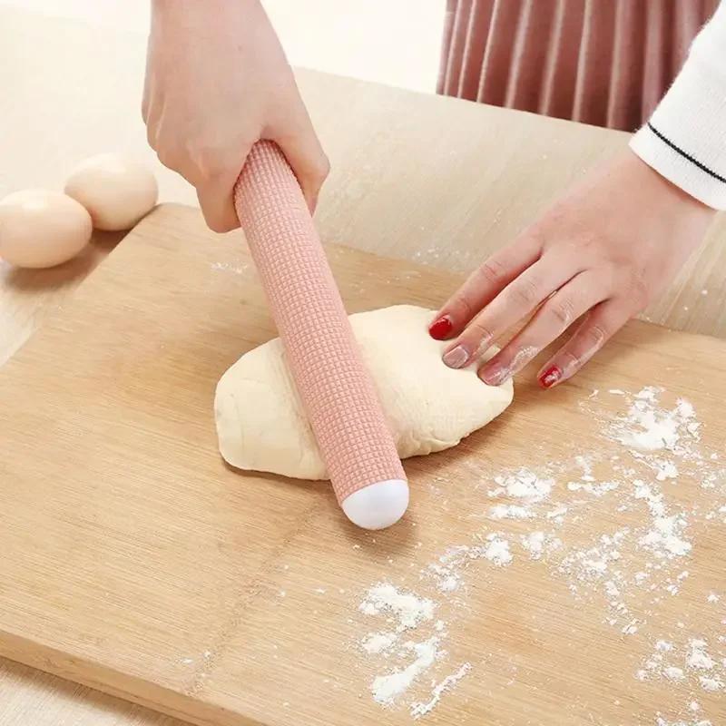 1Pc Multifunctional Bake Non-stick Dumpling Wrapper Rolling Pin Noodle Dough Roller